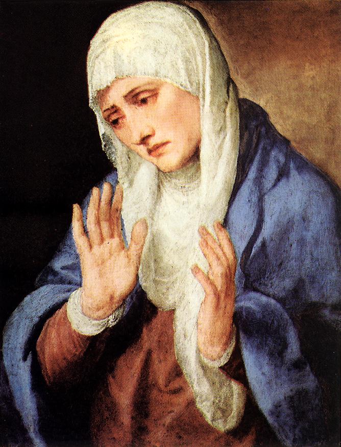 Mater Dolorosa (with outstretched hands) aer